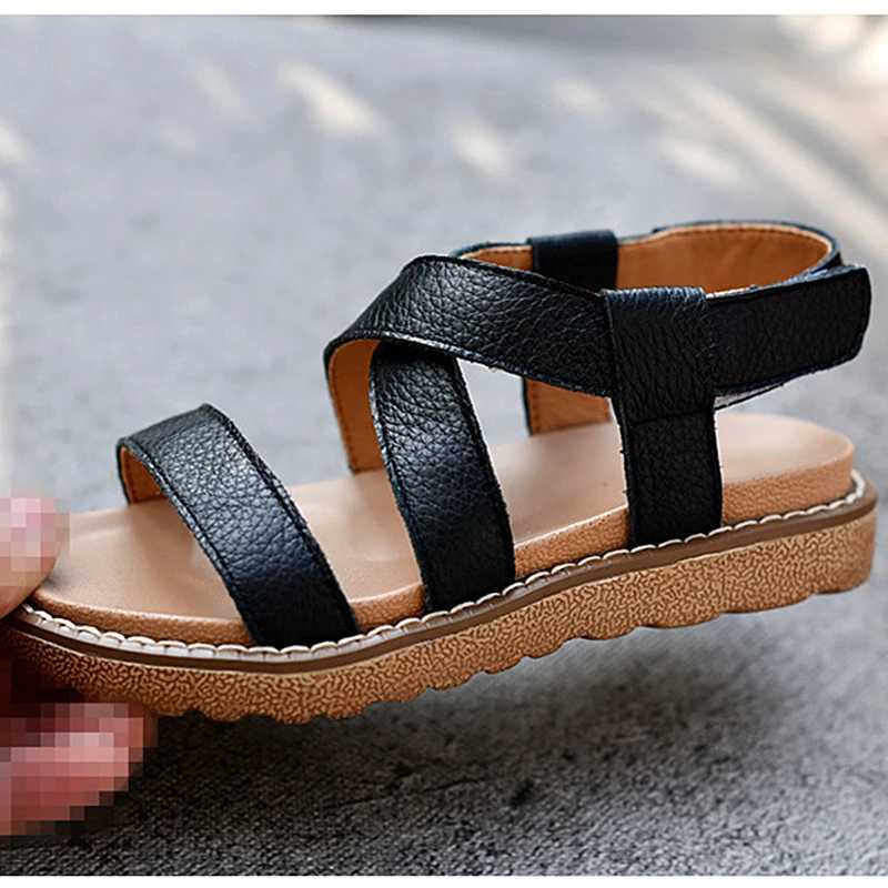 Summer girls sandals childrens beach shoes genuine leather water shoes trend childrens shoes W250108