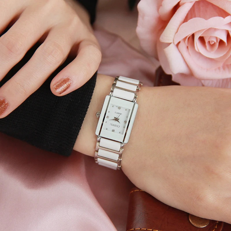 Fashion Chenxi Lady Watch Elegant Black Ceramics Simple Minimalism Small N Quartz Casual Woman Wristwatch 241228
