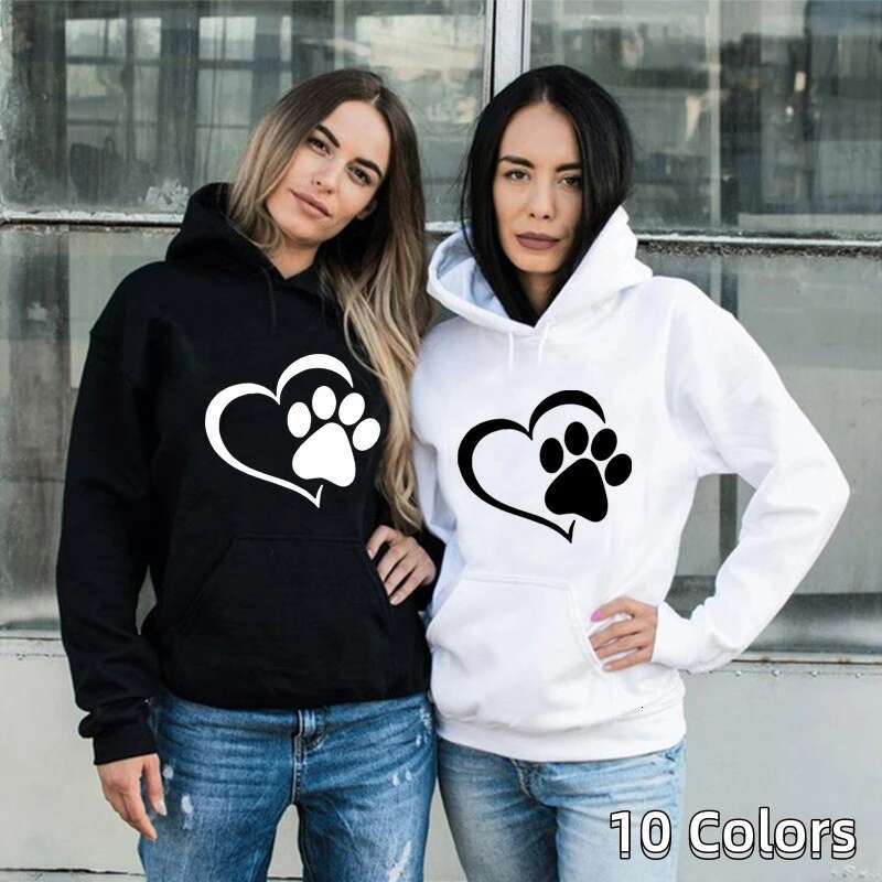 Top Youth Women's Casual Sports Shirt Korean Fashion Long Sleeve Heart Pattern Designer Hoodie