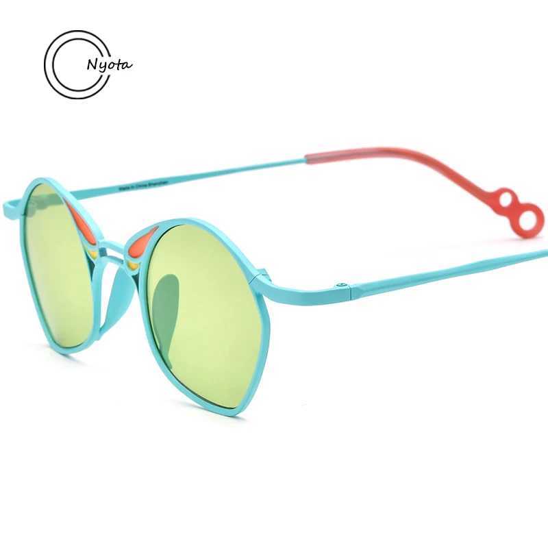 Colorful pure titanium sunglasses suitable for men and women irregular sunglasses personal fashion UV400 outdoor trend sunglasses W250109