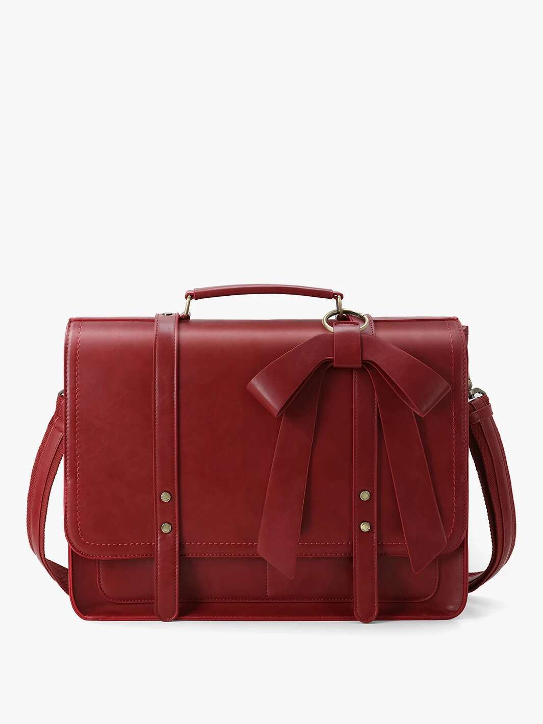 ECOSUSI Shoulder Bags For Women Designer Crossbody Dual Straps Messenger Bag Quality 15.6'' Laptop Briefcase