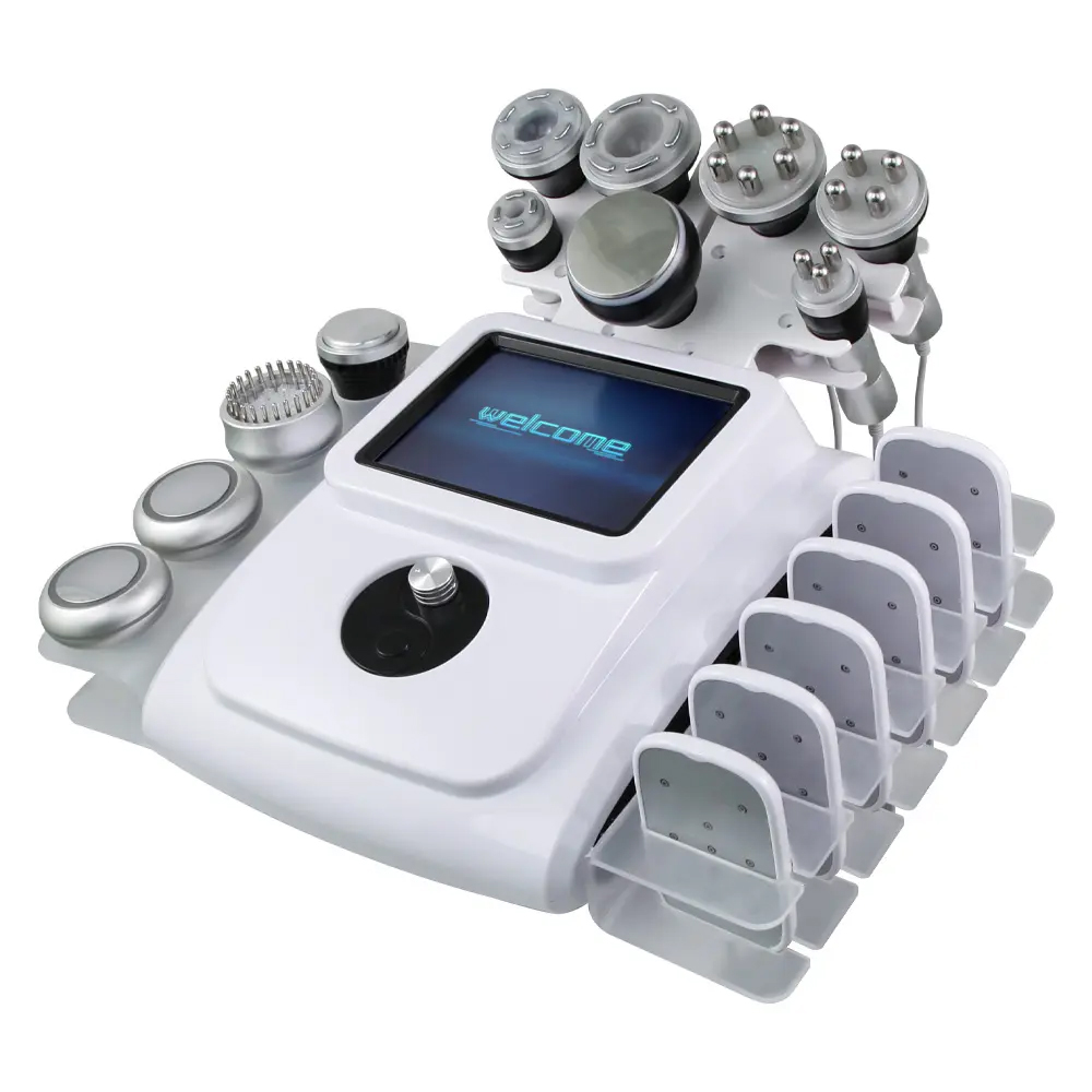 12 in 1 Desktop Body Management Physiotherapy Anti-cellulite Cavitation + Vacuum + EMS + RF + Lipolaser Weight Loss Skin Face Care Anti-aging Body Sli