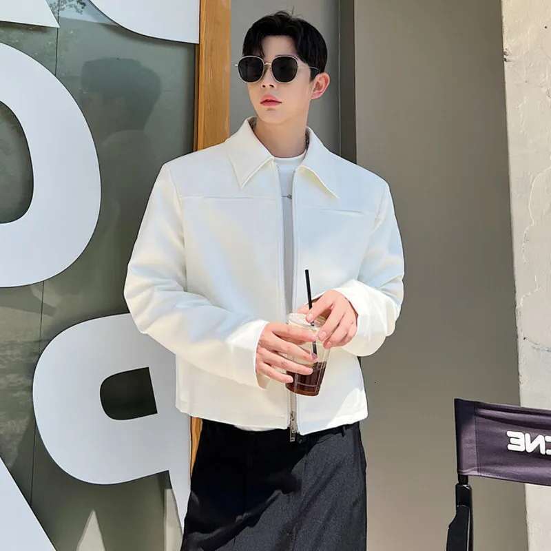Fashion Autumn New Solid Color Design Jackets Trendy Elegant Men's High Quality Coats Korean Reviews Many Clothes