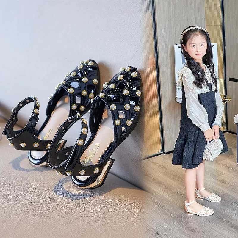 Girls Sandals Kid Shoe for Girls Summer Princess Shoes Soft Soled Children Casual Pearl Shoes Women Sandals Womens Sandals W250108