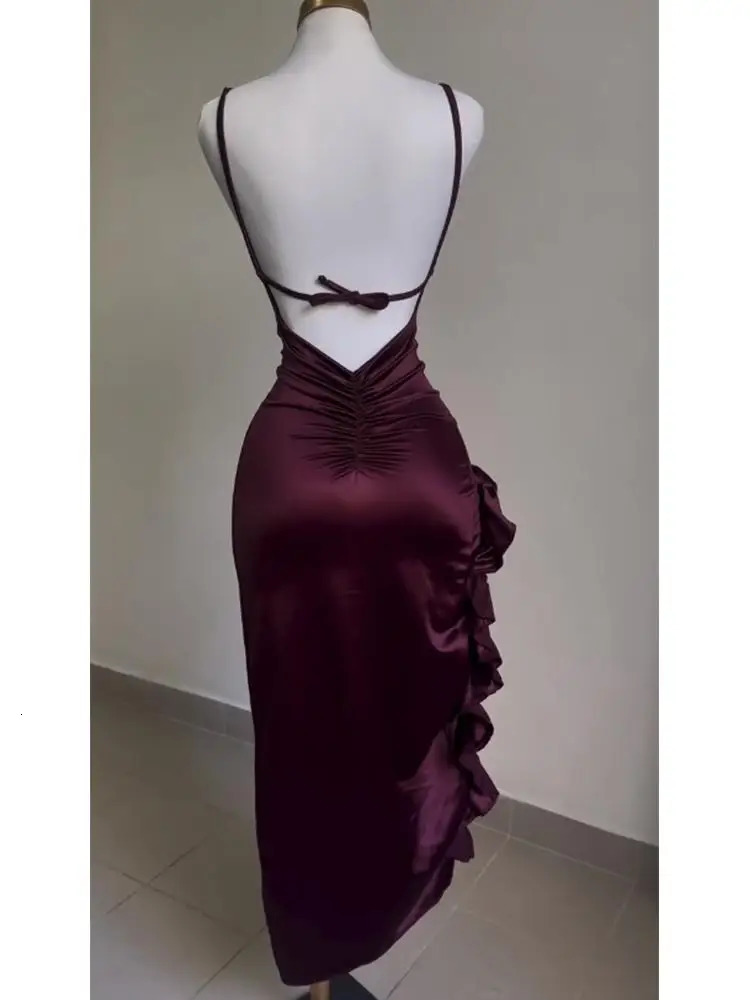 Europe and the United States explosive crossborder dress summer senior sense Y2K sexy halter Spice Girl 250109