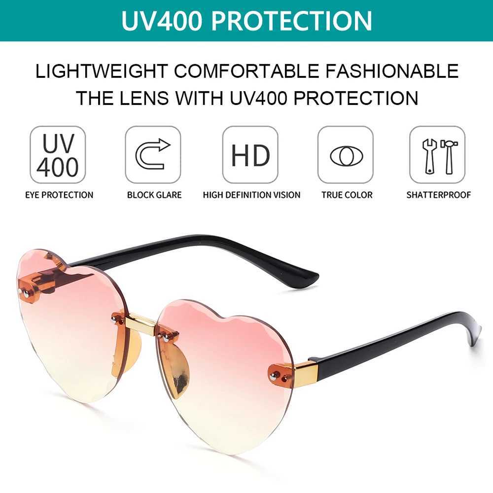 Ocean Lenses Eyewear Par/Photography Childrens Sunglasses Heart shaped Sunglasses UV 400 Protective Childrens Sunglasses W250109