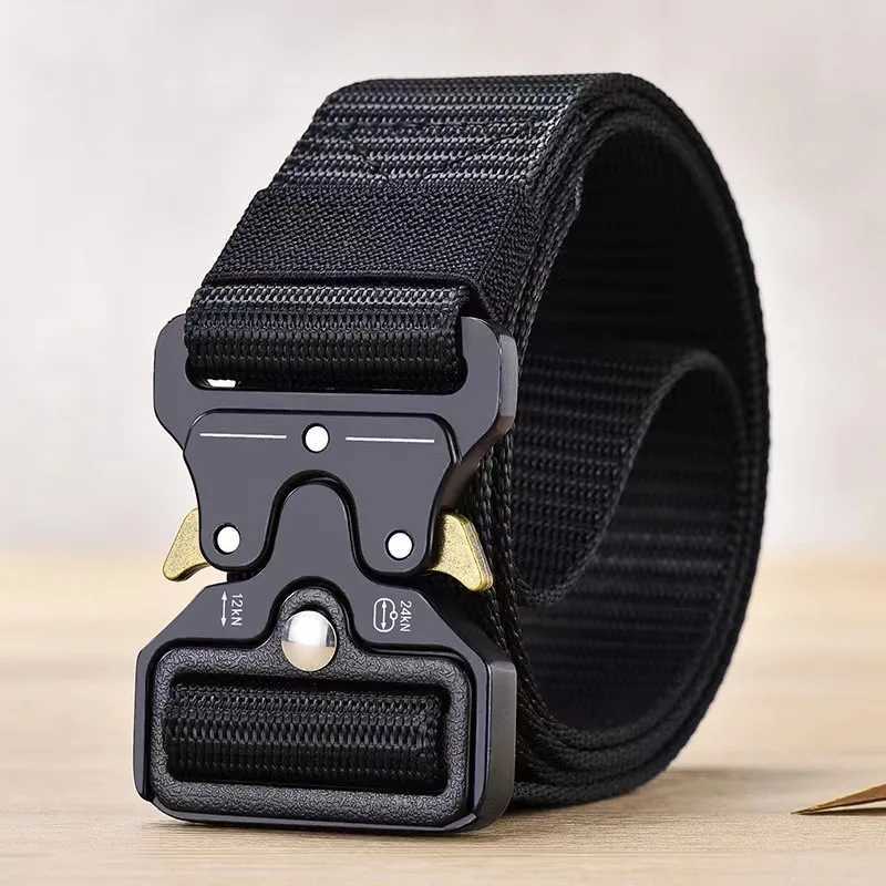 Mens Belt Outdoor Multi functional Belt High quality Canvas Nylon Mens Luxury Belt Womens Sports Jeans Neutral Belt W250120
