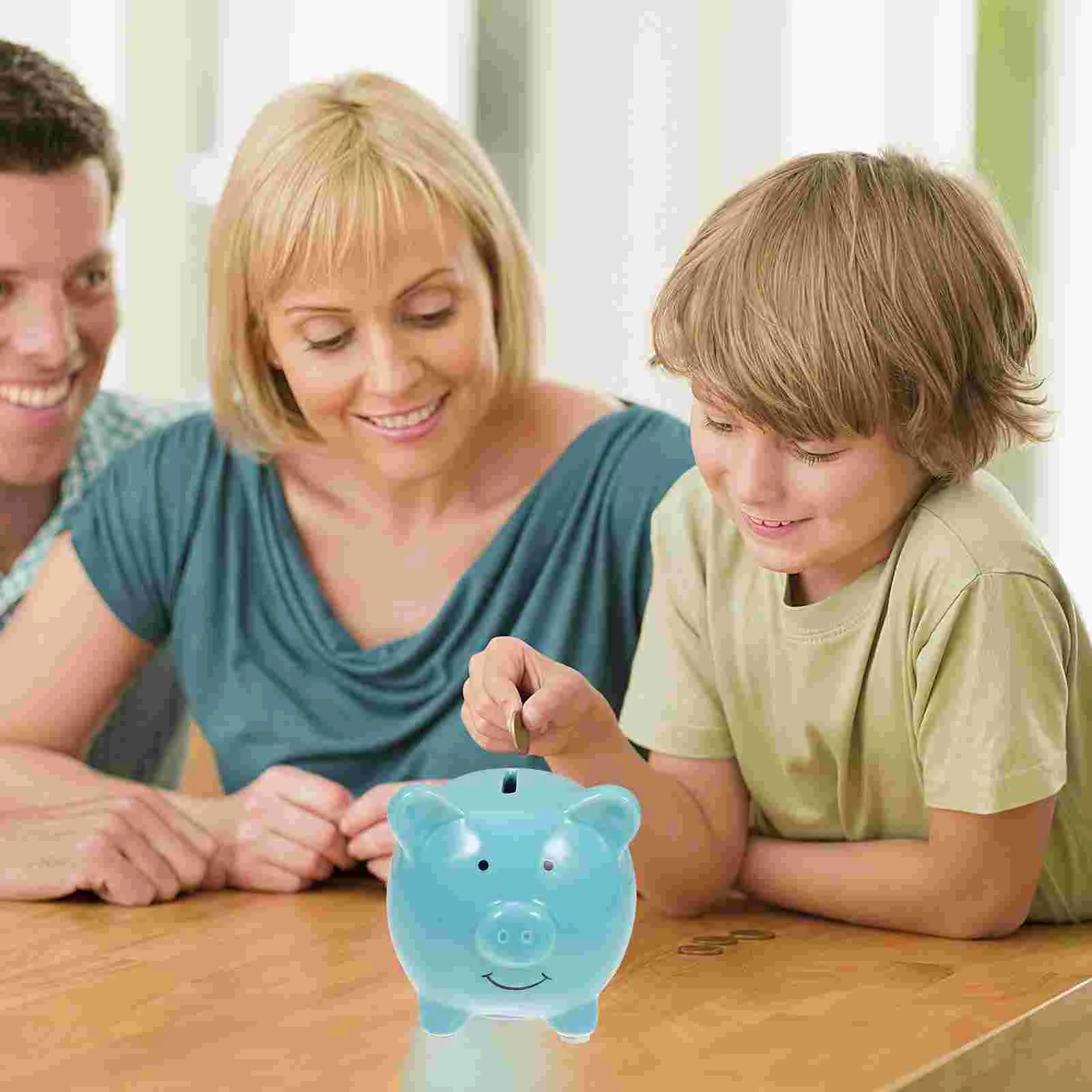 Imikeya Ceramic Piggy Bank Cute Pig Money Bank Coin Bank Girl Decoration Coin Bank Savings Gift 250103