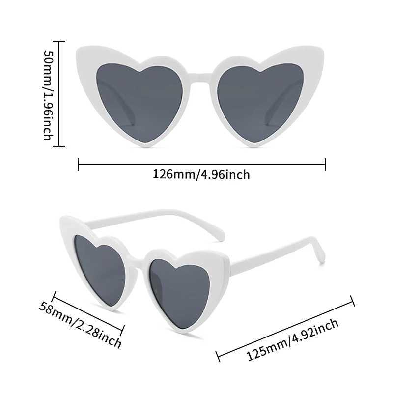2024 New Childrens Fashion Color Special Heart shaped Sunglasses UV400 Outdoor Cute Protective Sunglasses for Boys and Girls Childrens Sunglasses W250