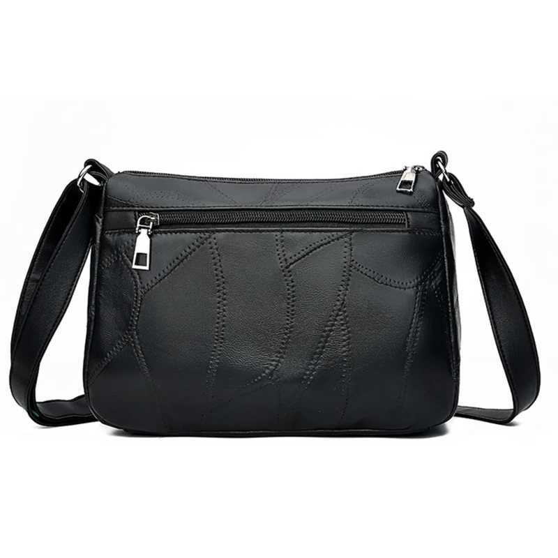 Women Shoulder Bag Fi Large Capacity Messenger Bags For Female Solid Color Crossbody Solid Black Color Travel HandbagsXJ250108