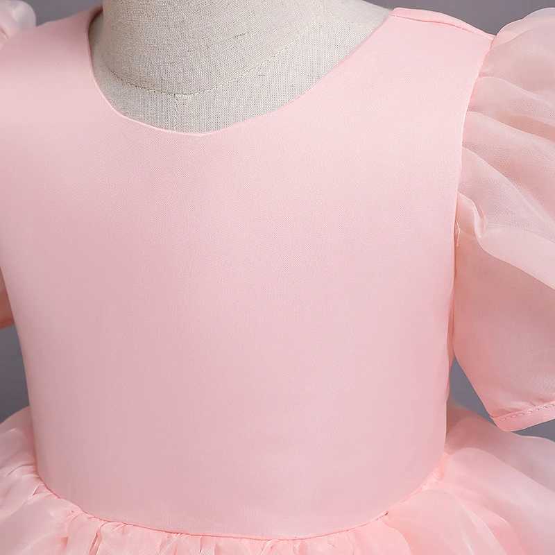 Flower Girl Dresses For Weddings Cute Girl Birthday Par Princess Dress Easter Backless Tulle Tutu Vestidos Evening Par ClothXJ250108