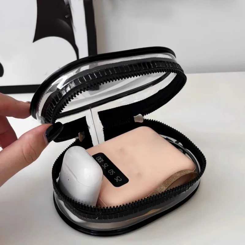 Korean Mini Cute Square Makeup Bag for Women Portable Earphones Lipstick Sanitary Napkins Storage Bag Mini Makeup Zipper Bag W250109