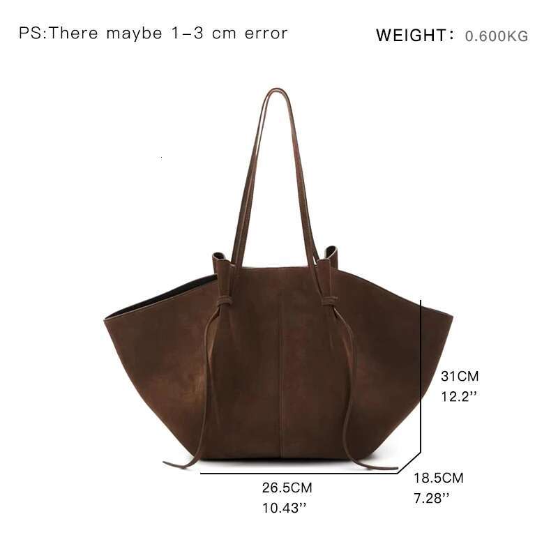 MABULA Vintage Suede Large Capacity Tote Handbag Brand Design Women's Shoulder Shopping Pouch Ladies Fashion Commuter Bag