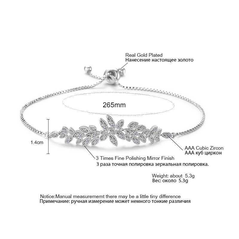 Exquisite Marquise Zircon Adjustable Bracelet for Women Cubic Zirconia Charm Bracelet Jewelry GiftsXJ250109