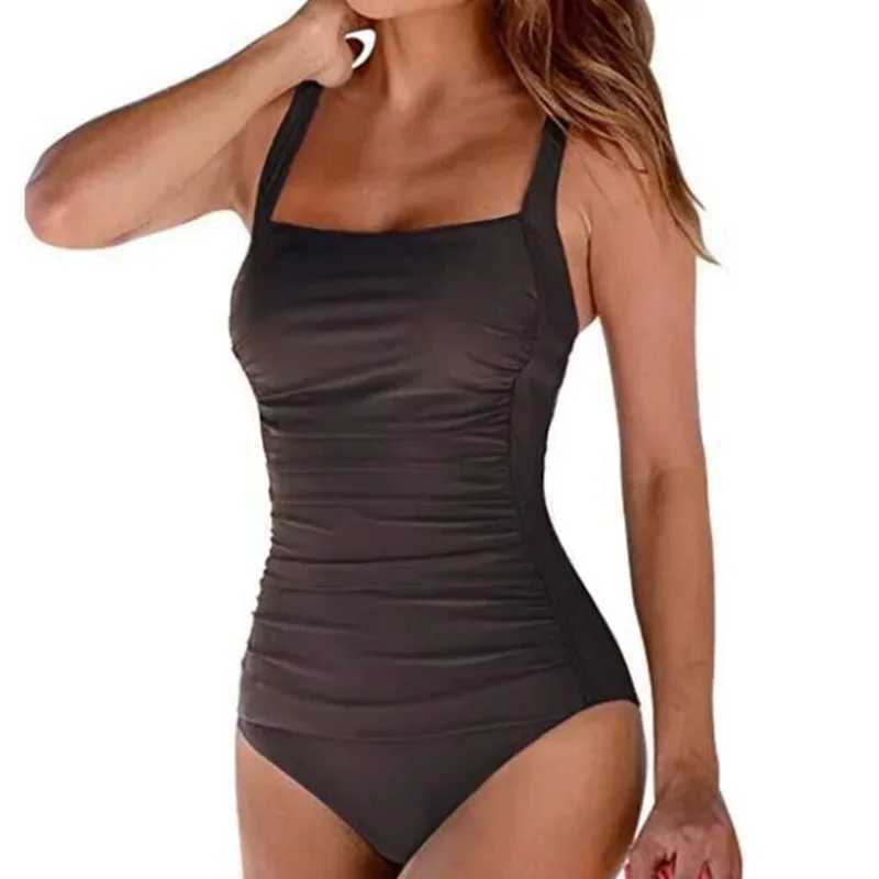 One piece large swimsuit enclosed plus size swimsuit push up style Fa swimsuit swimming pool beach suit womens swimsuitXJ250315