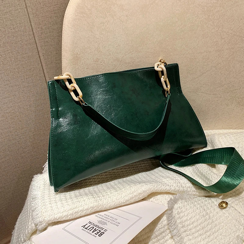 2024 Handbags Women Shoulder Bag Soft Synthetic Leather Crossbody Large Capacity Fashion Female Underarm Bags 250106