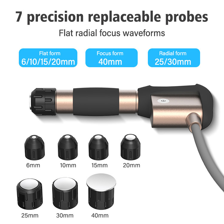 High End Clinic Use Physiotherapy Pain Relief Shockwave Therapy Erectile Dysfunction Treatment Multi-heads ESWT Massage Machine Injury Recovery for At