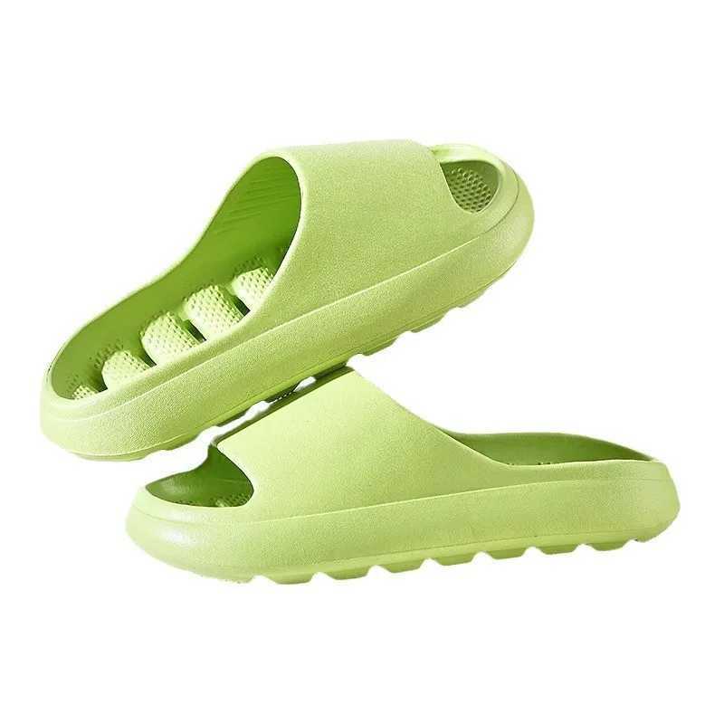 New Arrival Bathroom slippers quick drying shower hollow indoor summer soft EVA shoes anti slip flip cover T250108