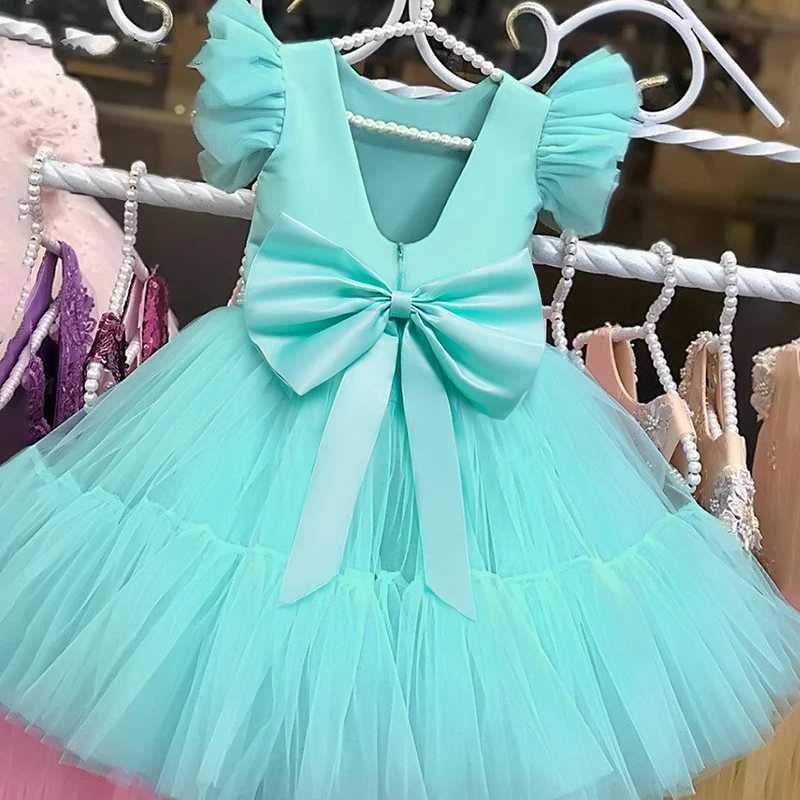 Summer Lace Princess Bridesmaid Dress for Girl Kids Clothes Wedding Tutu Par Dresses Ball Gown Formal Pageant Birthday DressesXJ250108