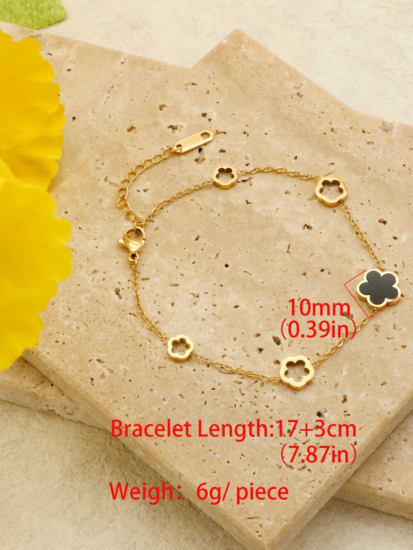 1 Piece Tren Stainl Steel Shell Plum Flower Bohemia Party Bracelet For Women Original Design Bangle JewelryXJ250109