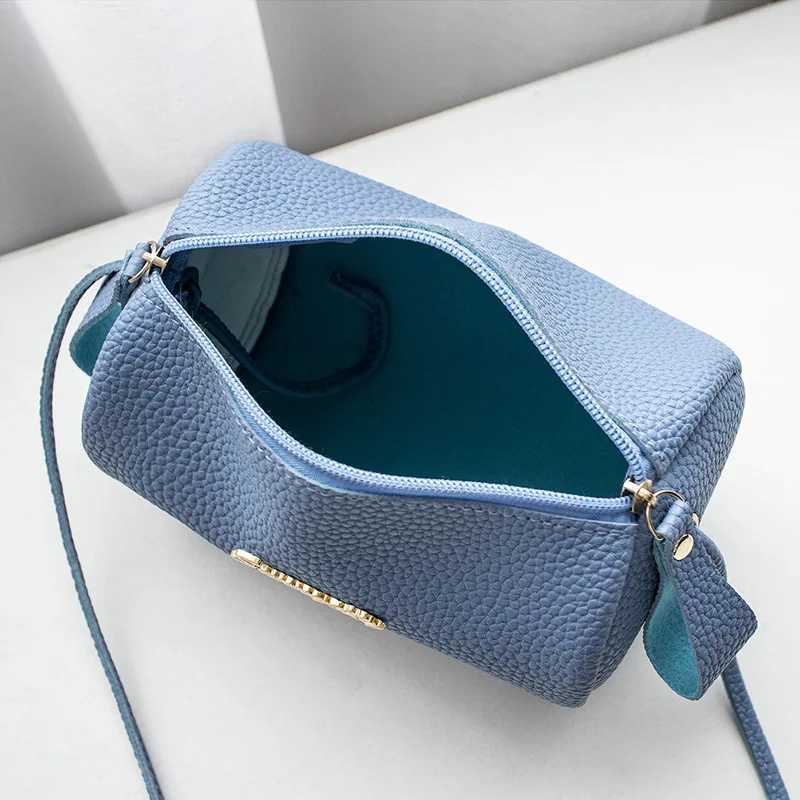 2024 New Korean Womens Bag Pillow Type Ladies Shoulder Bag Fi Women Large Capacity Pure Color Handbags Messenger BagsXJ250108