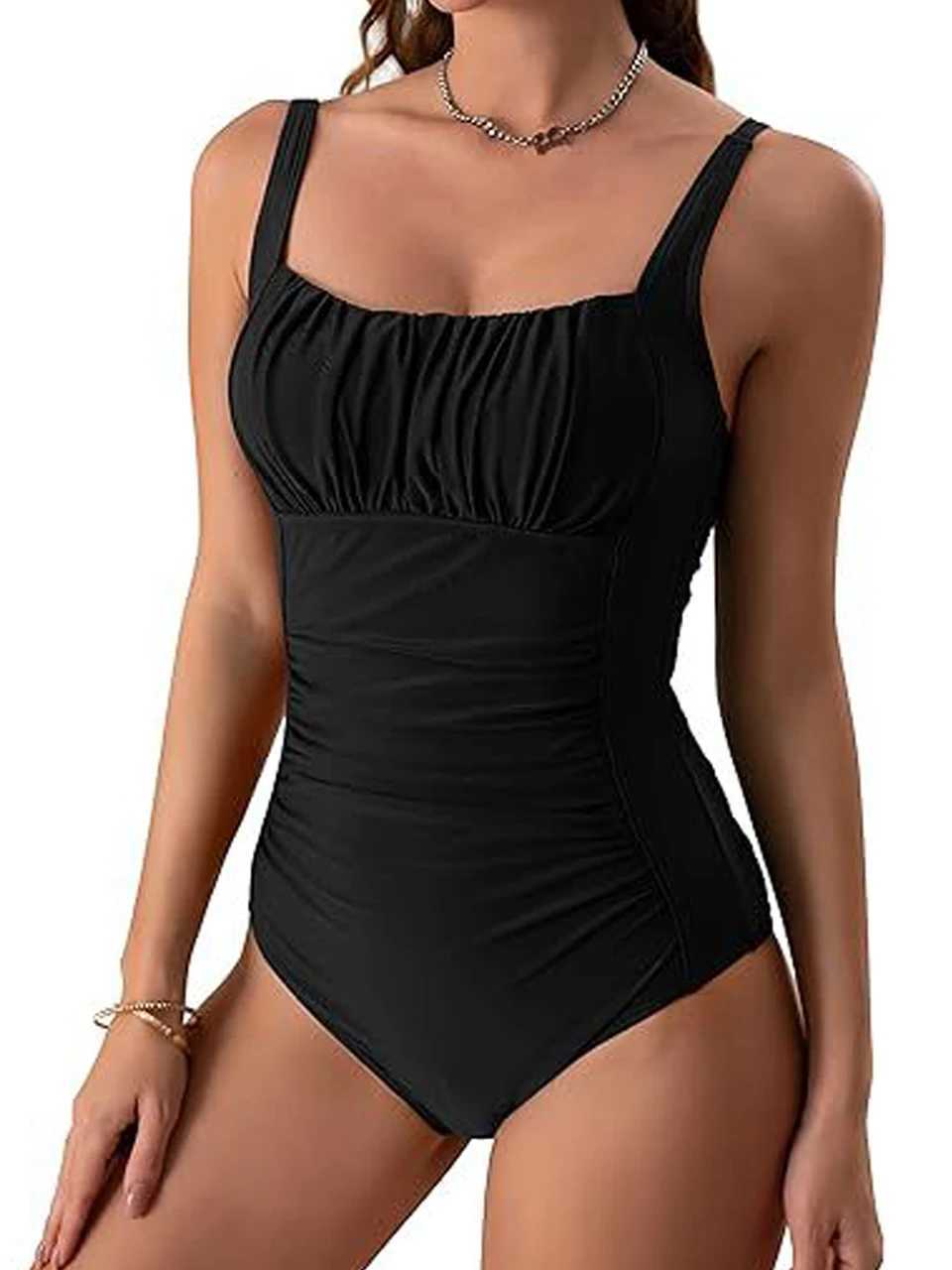 2024 One Piece Slim Vintage Swimwear Women Sexy Swimsuit Bathers Bathing Swimming Swim Bodysuit Fa Beachwear Summer MonokiniXJ240108