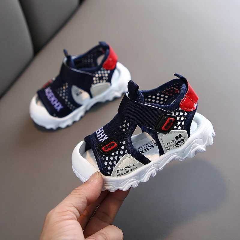 2024 Summer New Childrens Sandals Preschool Shoes Girls Beach Shoes Soft soled Non slip Boys Sports Sandals Casual W250108