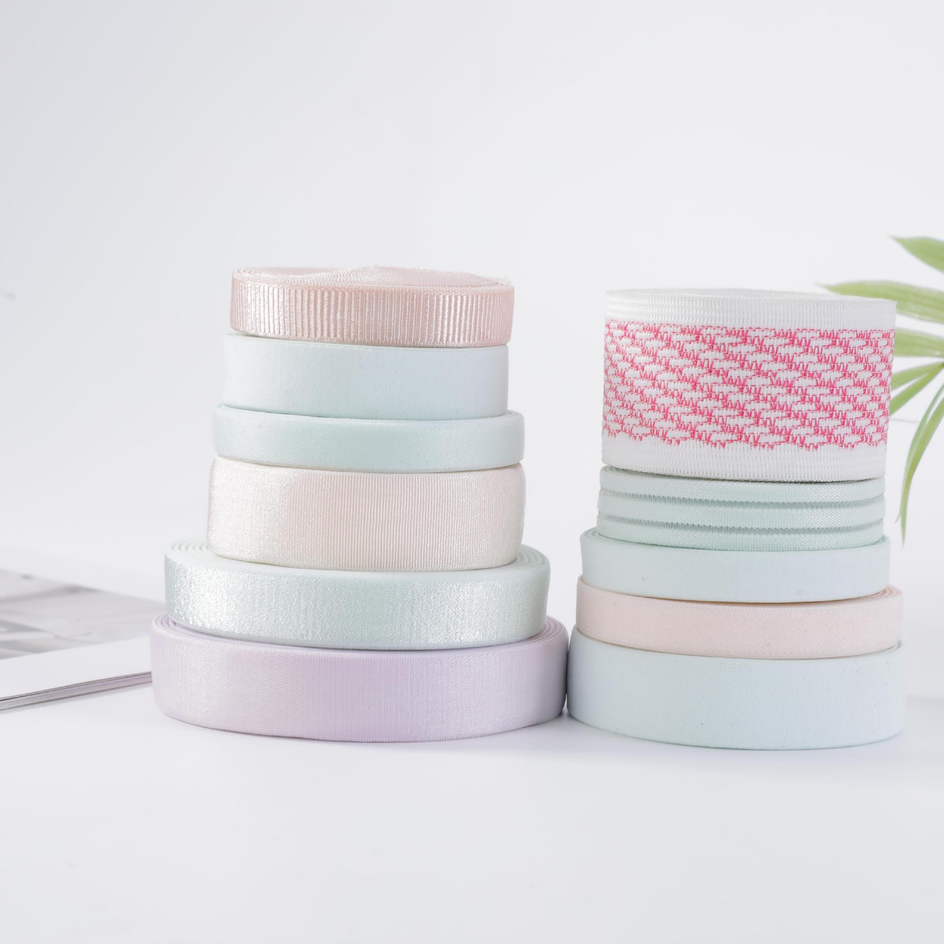 Elastic band width thickened all cotton band cloth band marching band baby clothing band hand wrapped edge strip yarn band multiple colors