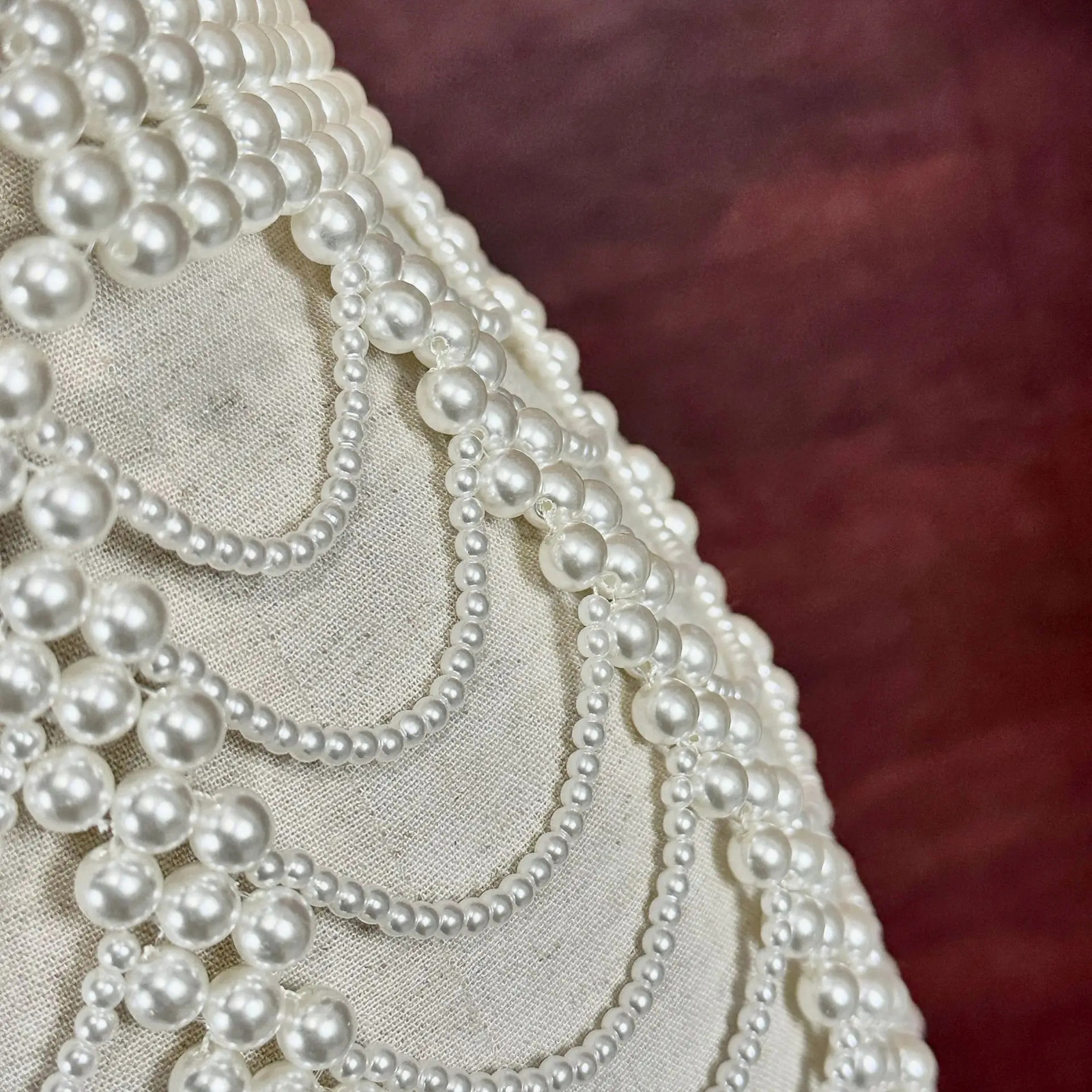 Elegant Statement Pearl Waist Chain Tassel Woven Bead Pearls Skirt Jewelry Women Sexy Belly Body Chains Fashion Clothing 250107