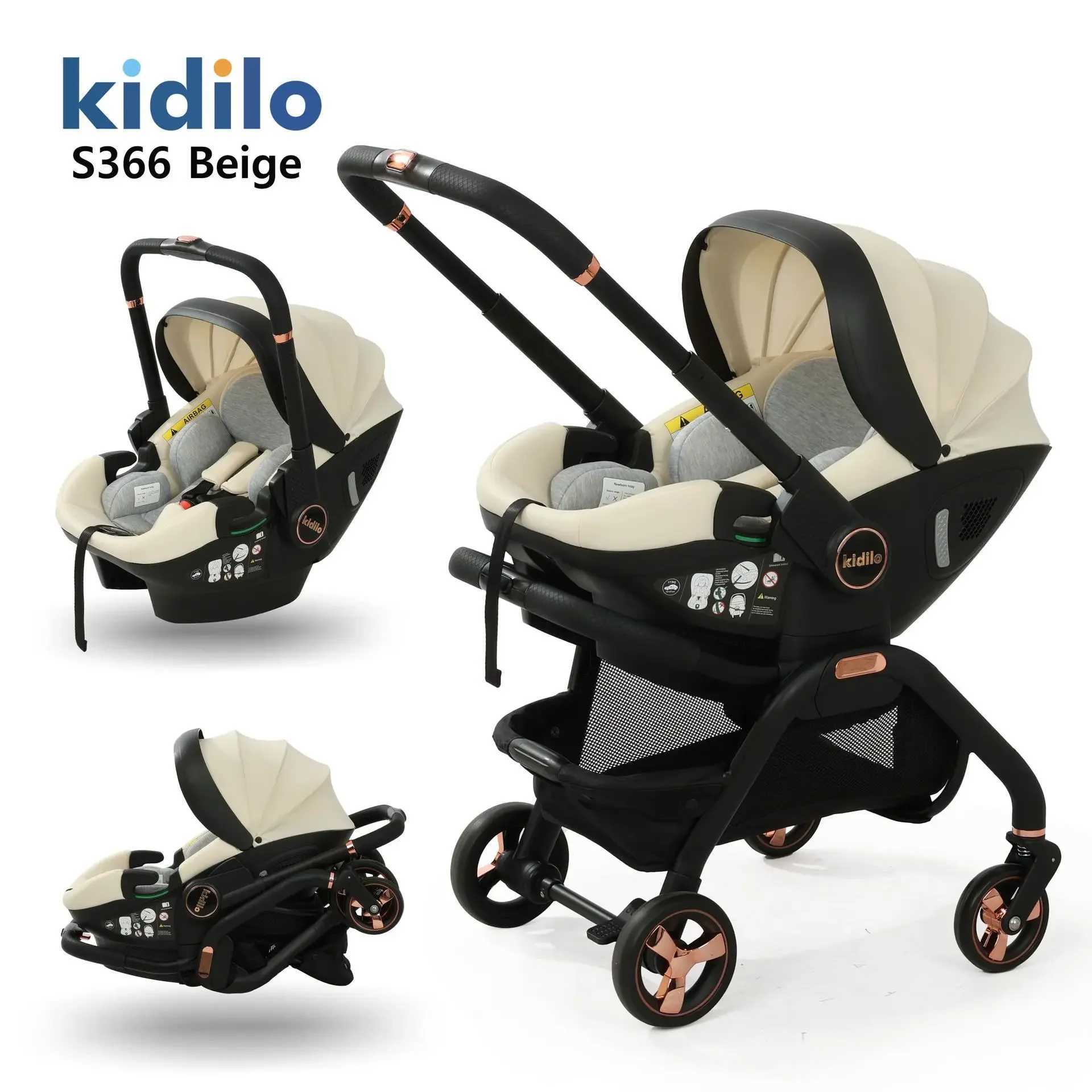3-in-1 baby safety stroller two-way newborn baby safety seat portable 3-in-1 stroller for 0-2 years old W250109