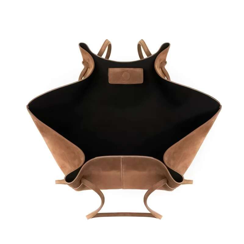 MABULA Vintage Suede Large Capacity Tote Handbag Brand Design Women's Shoulder Shopping Pouch Ladies Fashion Commuter Bag