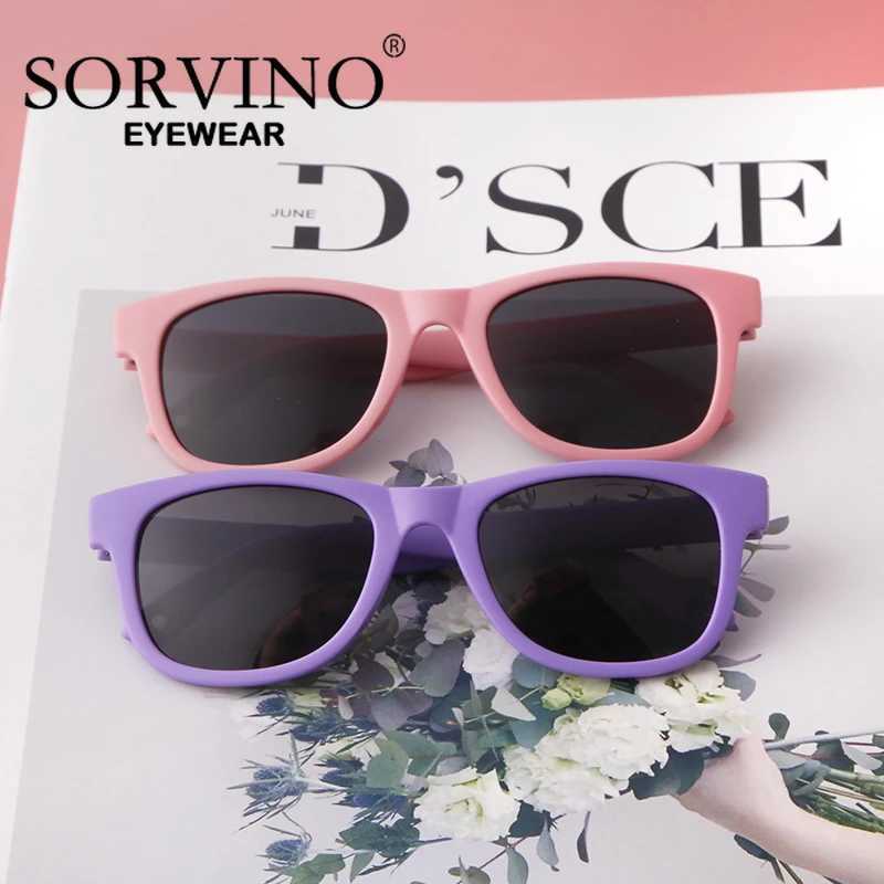 SORVINO childrens polarized sunglasses TR90 retro brand boys square childrens sunglasses UV400 glasses W250109