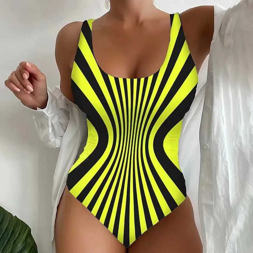 S-5XL Women One Piece Swimsuit 2024 Summer 3D Print Swimwear Monokini Large Size Beachwear Push Up Bathing Suit Maillot De BainXJ240108