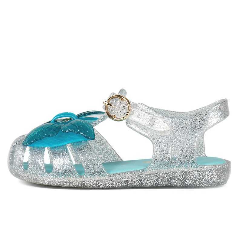 2024 Summer New Childrens Sandals Girls Princess Shoes Baby Sandals Fashion Casual Jelly Shoes W250108