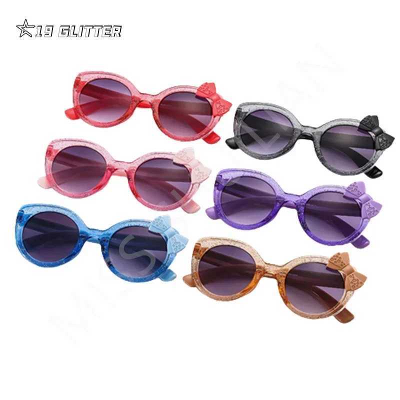 2024 Cute Cat Eye Childrens Sunglasses Butterfly Bow Sunglasses Cute Baby Glasses Trend Girls and Boys Glasses W250109
