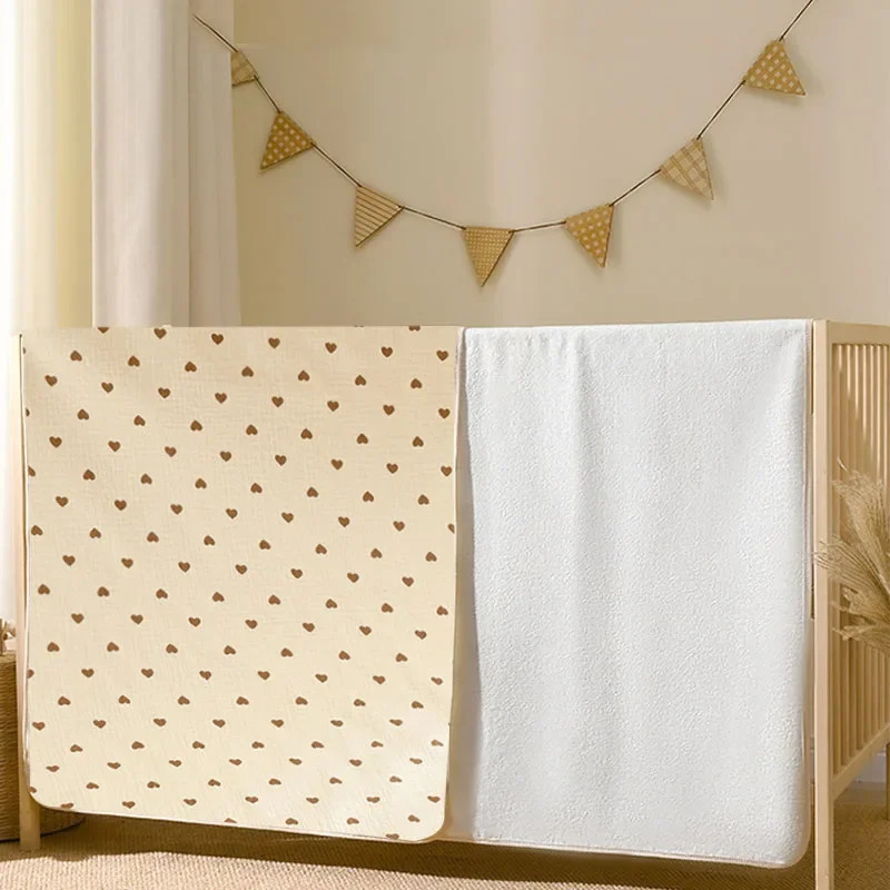 Reusable Baby Changing Mat Cover Baby Diaper Mattress Diaper for born Cotton Waterproof Changing Pats Floor Play Mat 250109