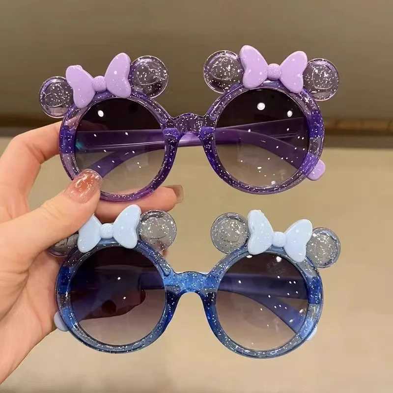 New Cute Crystal Bow Girls Childrens Sunglasses Fashion Trend Personalized Sunglasses Childrens Shining Glasses W250109