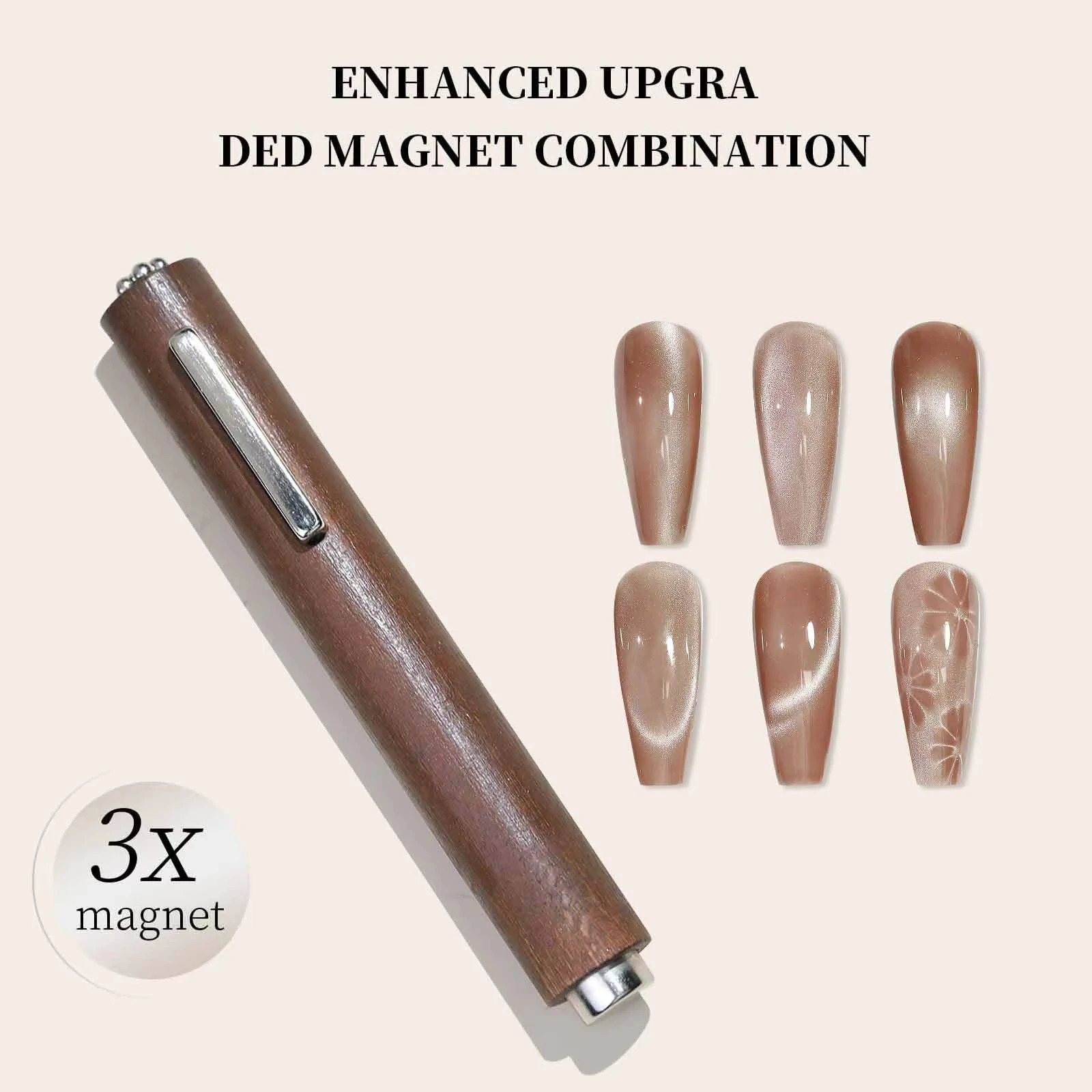 3 in 1 Large Magnet Cats Eye Strong Thickening Magnet for Nail Art Manicure Special Tools UV/LED Gel Nail Magnetic Stick 250107