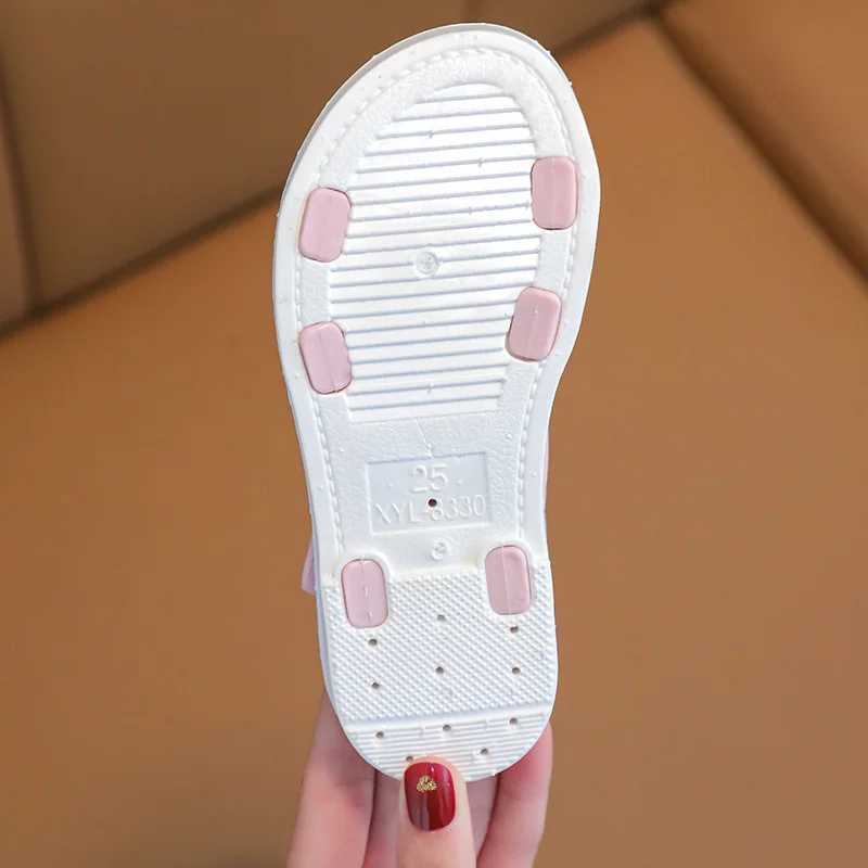 Girls Sandals 2023 Summer New Zhongda Childrens Soft Bottom Princess Breathable Childrens Beach Sandals 2-10 Years Old W250108