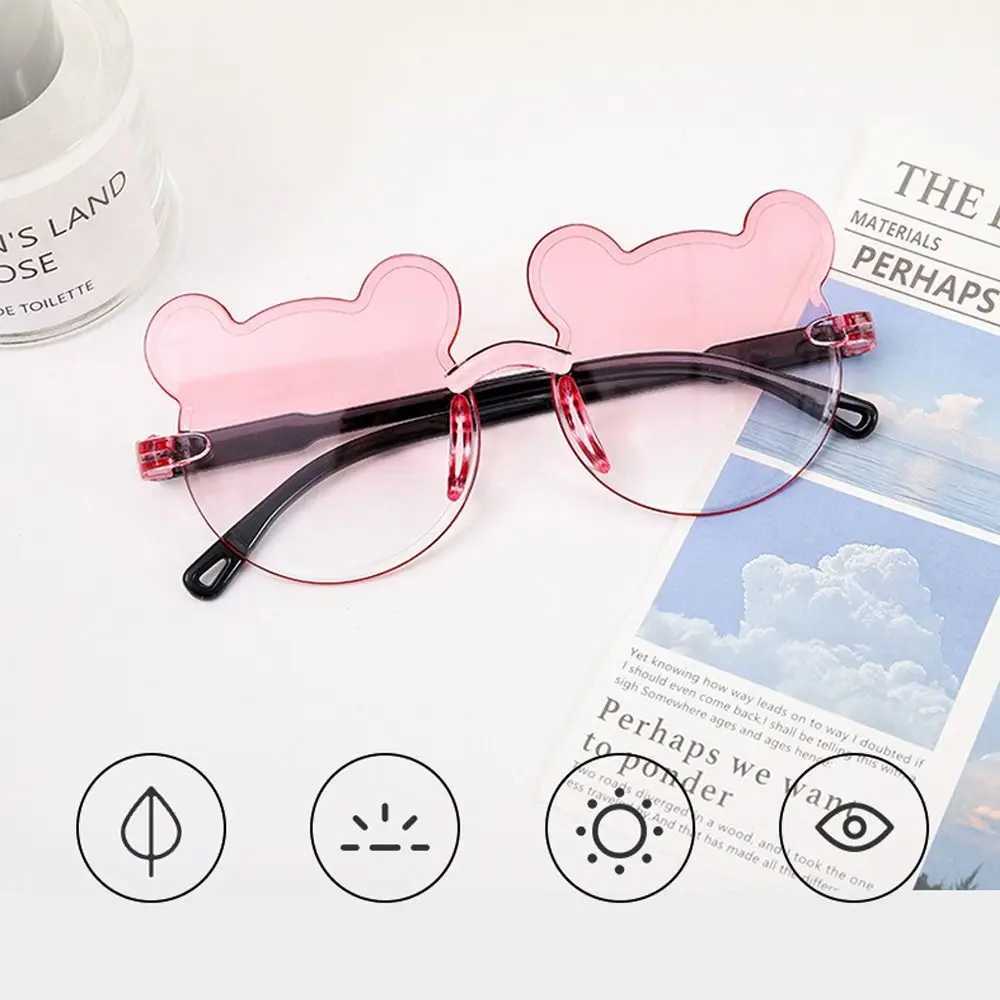 New Childrens Sunglasses Bear Sunglasses Boys and Girls Childrens Borderless Sunglasses UV375 Sunglasses Outdoor Anti Glare Glasses W250109