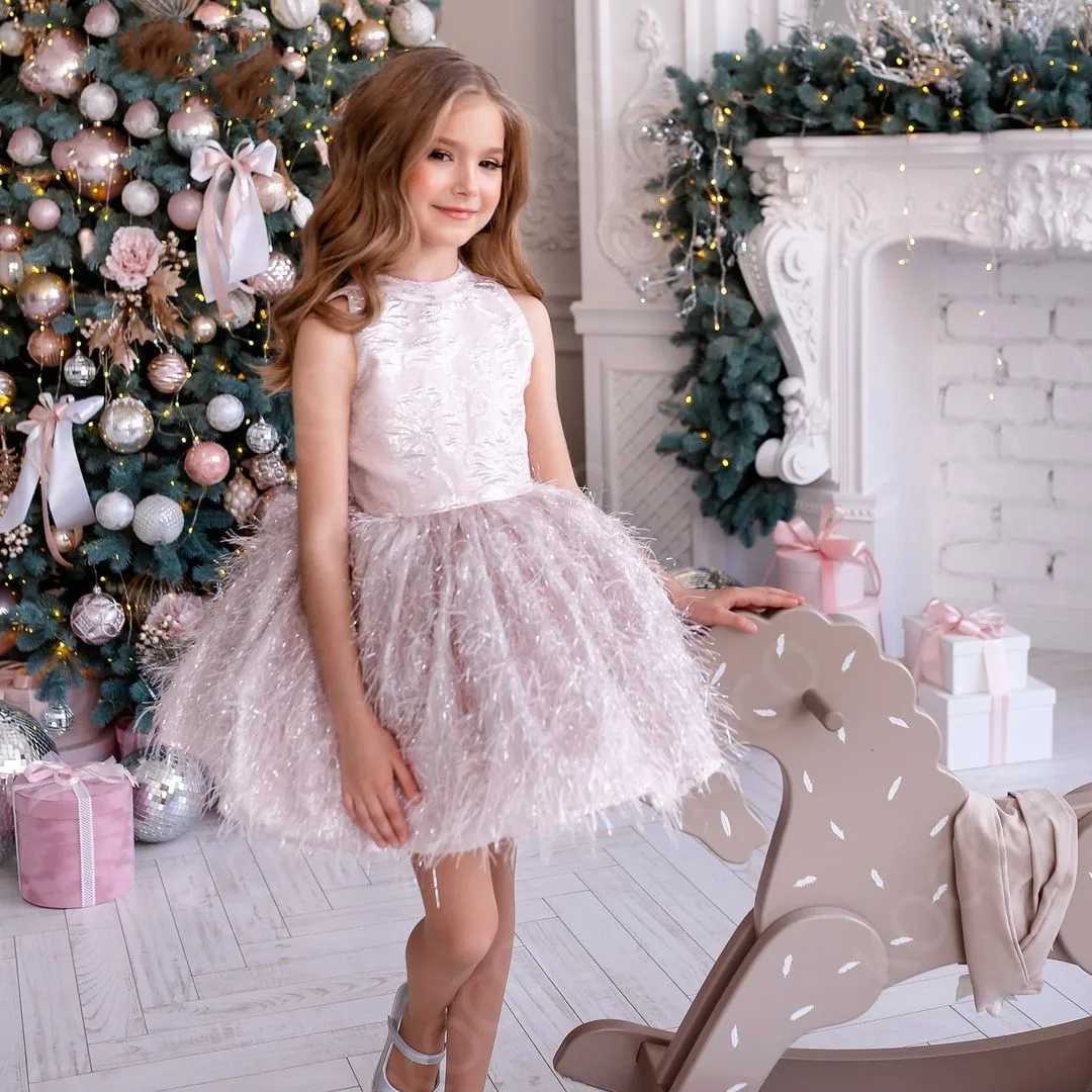 Lovely Sleeveless Short Delicate Princess Flower Girl Dress Wedding Dresses Par Ball First Communion Gowns Kids Birthday GiftXJ250108