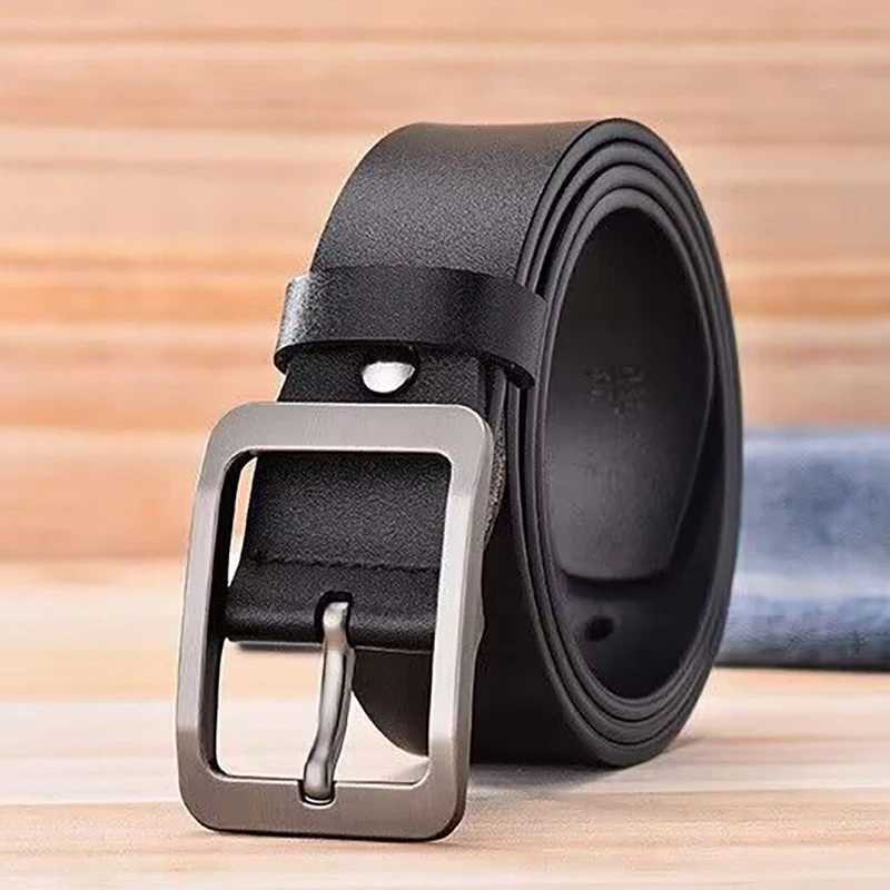 Japanese style simple waistband mens waistband new large size 100-130cm retro needle buckle mens waistband high quality W250109