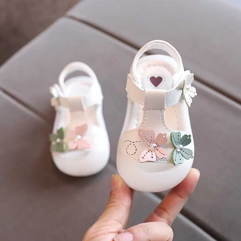 Summer baby sandals suitable for girls boys soft soled fabric childrens shoes fashionable childrens beach sandals childrens shoes W250108
