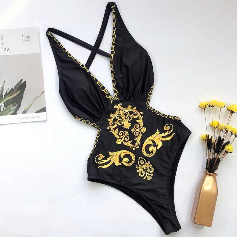 2025 New Sexy opard Swimwear Tummy Cut Out One Piece Swimsuit Fa Tassel Bather Hollow Out Bathing Suit Swim Wear Lady 3880XJ240108