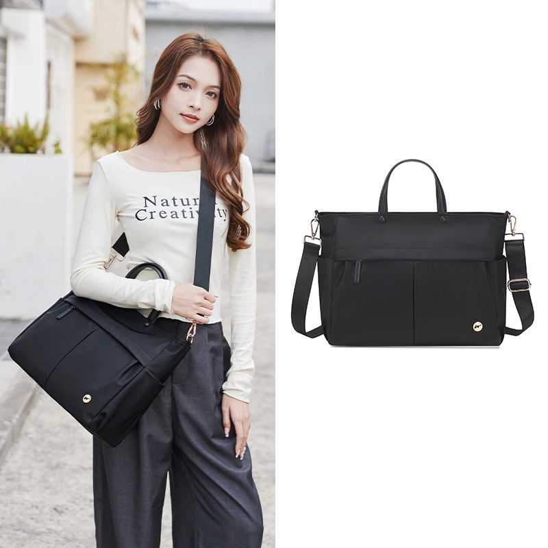 Bag New for Womens Handheld Briefcase Large Capacity One Shoulder Crossbody Tote 240729