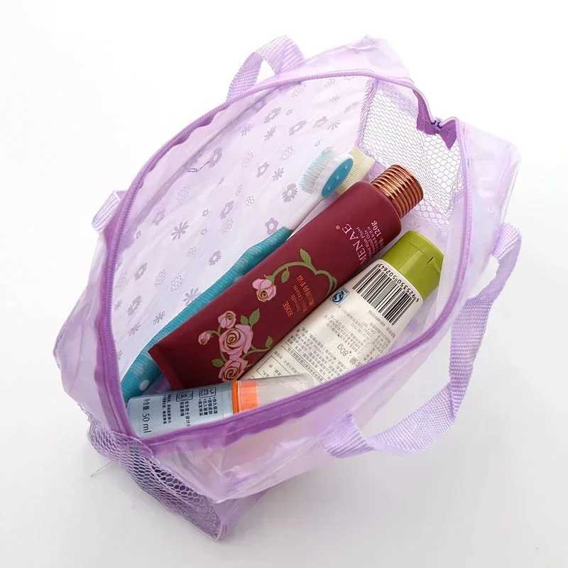 Womens waterproof makeup bag cosmetic bag travel toilet face wash box handbag organizer waterproof womens storage makeup box W250109