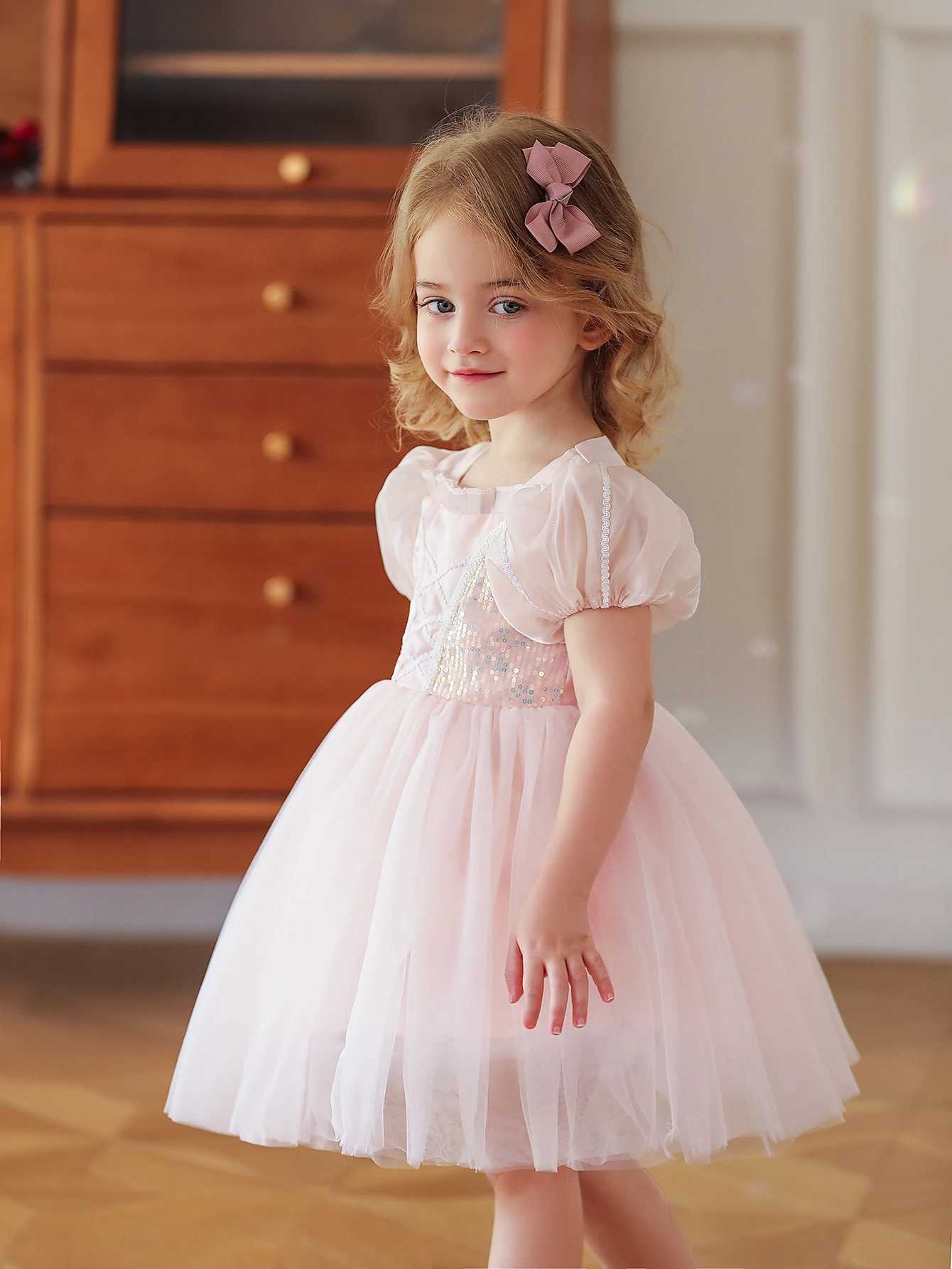 Wholesale Children Clothes Girls Frock Knee-Length Par Dresses For 4yr Little GirlXJ250108