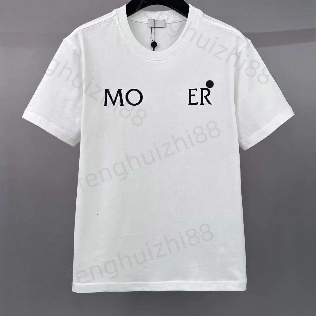 Monclef Designer Senior T-Shirt Men's T-Shirt Summer Men's And Women's T-Shirt Polo Shirt Brand High-End Luxury Cotton Couple T-Shirt Design Loose Casual 0Fe