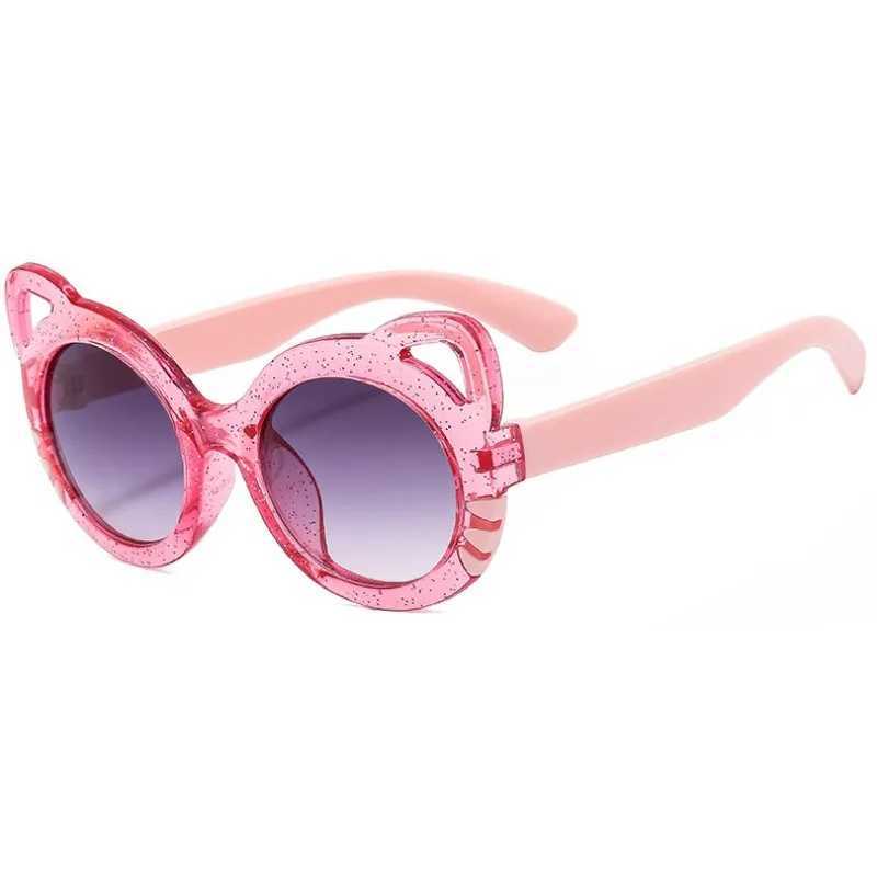2024 Sumer New Childrens Cat Sunglasses Baby Sunglasses Anti UV Glasses Cute Girls Fashion Sunglasses W250109