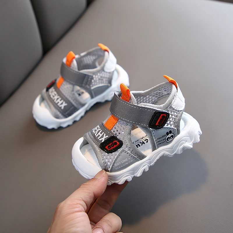 2024 Summer New Childrens Sandals Preschool Shoes Girls Beach Shoes Soft soled Non slip Boys Sports Sandals Casual W250108